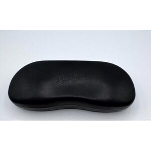 Ray-Ban Eyeglasses Sunglasses Hard Case Small Black Faux Leather Case Clamshell